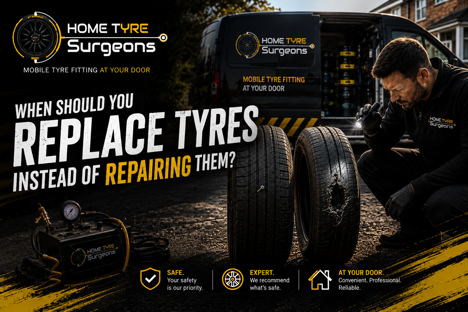 When Should You Replace Tyres Instead of Repairing Them?