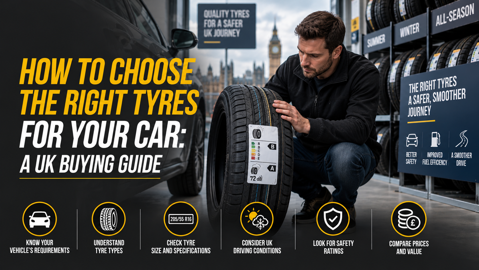 How to Choose the Right Tyres for Your Car: UK Buying Guide